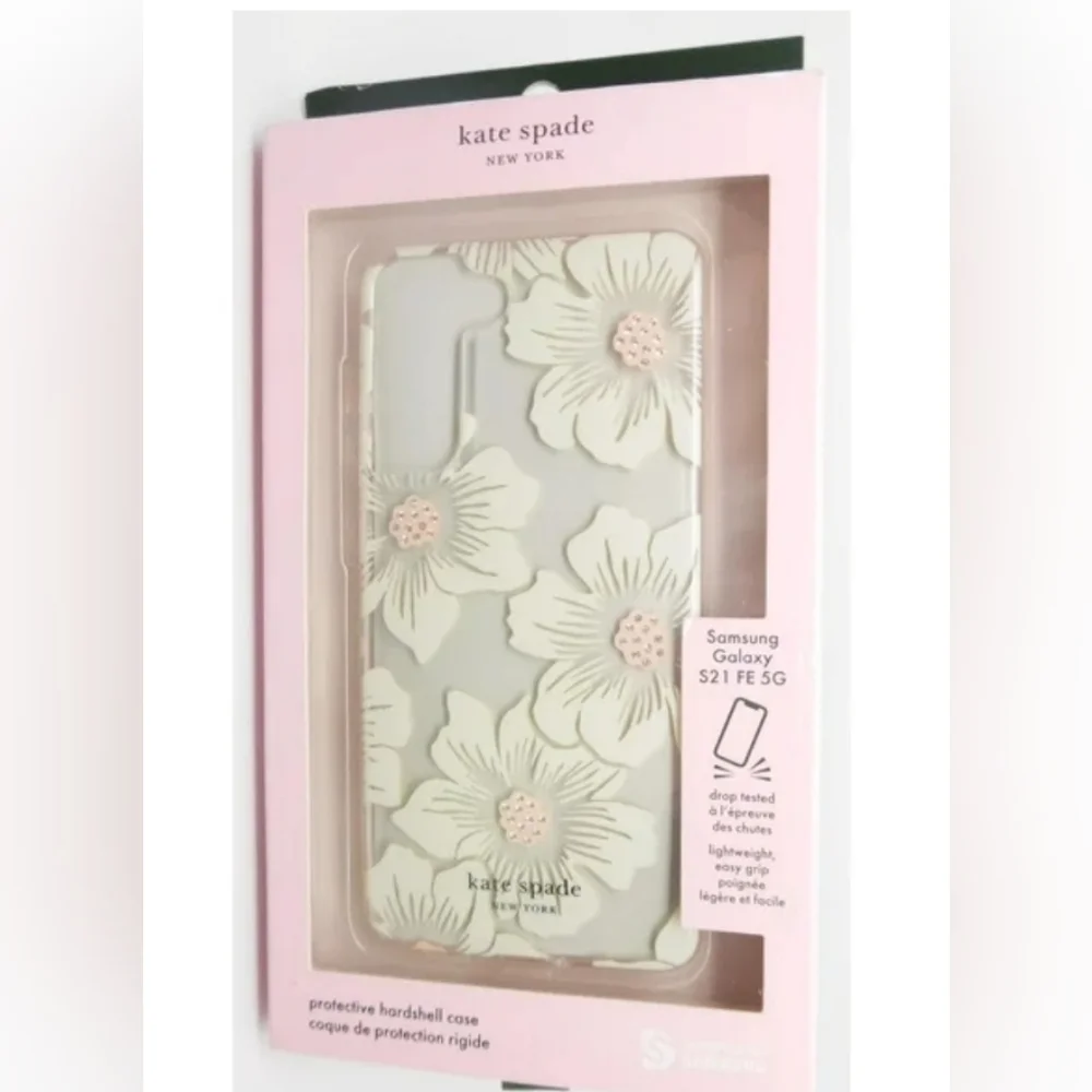 Kate Spade Samsung Galaxy S21 FE 5G Defensive Hardshell Case - Hollyhock Floral‎